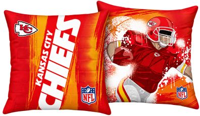 Beronage Kansas City Chiefs NFL Football-Kissen 40x40 cm Kuschelkissen