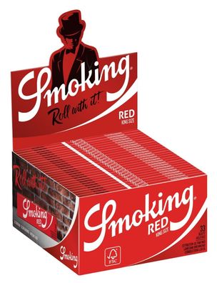 Smoking Red King Size 1 Karton mit 50 Briefchen
