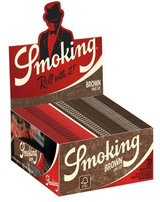 Smoking Brown King Size 1 Karton mit 50 Briefchen