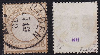 Germany REICH (1872] MiNr 0011 ( O/used ) (01] geprüft, Befund