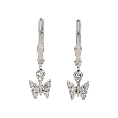 JuwelmaLux Ohrhänger Schmetterling 925 Silber Zirkonia JL10-06-2170