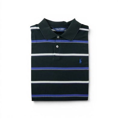 Polo Ralph Lauren Herren Poloshirt kurzarm schwarz Größe L #QWE1945
