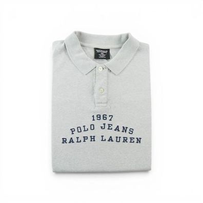 Polo Ralph Lauren Herren Kurzarm Polo Golf Grau Größe L #QWE1390
