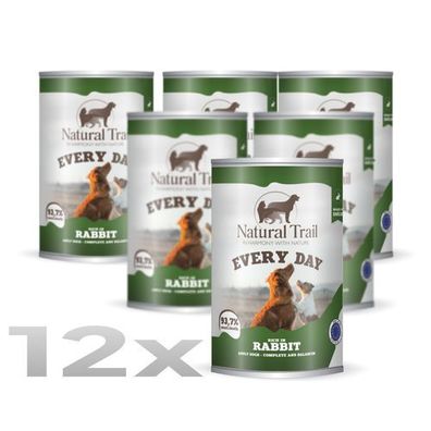 12 * Natural TRAIL EVERY DAY Hund 400 g Kaninchen