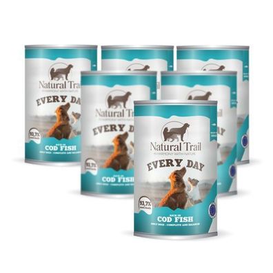 6 * Natural TRAIL EVERY DAY Hund 400 g Kabeljau