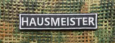 Klettpatch "Hausmeister", 2x10 cm (zwei Varianten)