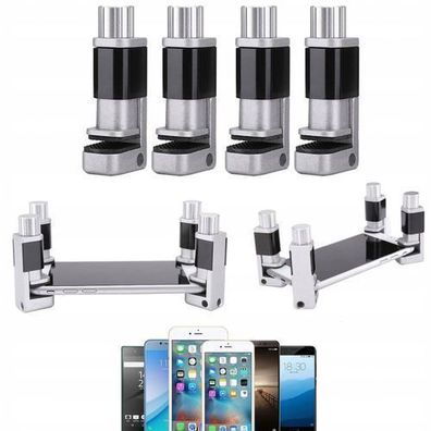 Rosfix LCD Display Klemme Set – 4 Stück | 15 mm Stärke, Gummischutz