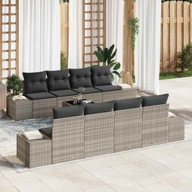 vidaXL Sofa Set 7 stk. Hellgrau 55 x 55 x 37 cm