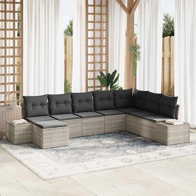 vidaXL Gartensofa-set 8 stk. Poly-Rattan