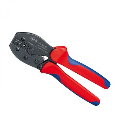 KNIPEX PreciForce® Crimpzange brüniert Mehrkomponenten-Hüllen 220 mm Nr 97 52 35