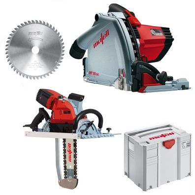 Mafell Zimmerei-Kettensäge ZSXEc / 400HM + Tauchsäge MT 55 cc Midi Max T-Max