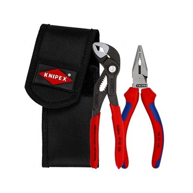 Knipex Mini-Zangenset 2tlg Werkzeuggürteltasche Cobra Kombizange 00 20 72 V06