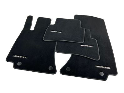 Original AMG Fussmatten velours schwarz Mercedes Benz E Klasse 214 Teppich Stoff