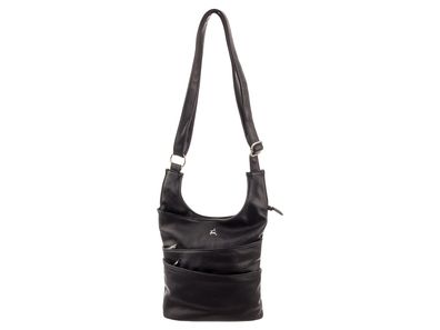 Prato S895-G LM Joyce genarptes PU Umhängetasche - Farben: black