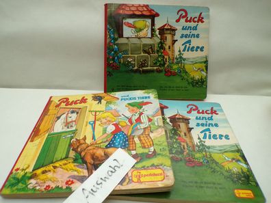 Pestalozzi 661 663 Puck und seine Tiere Puckis Tiere Gucklochpappbliderbuch HL