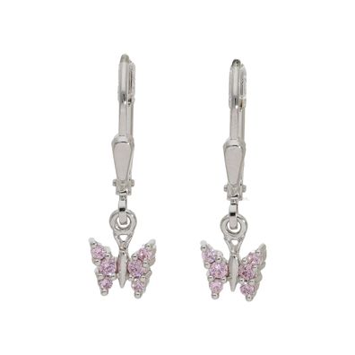 JuwelmaLux Ohrringe 925 Silber Schmetterling mit Zirkonia JL10-06-1769