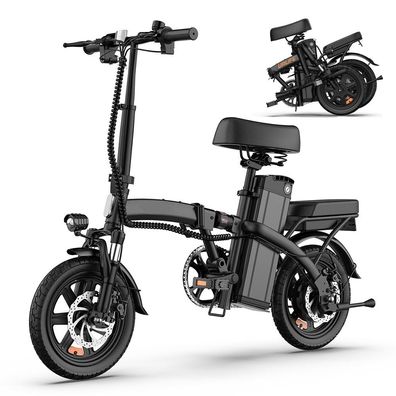 URLIFE F1L 14"-Elektro-klapprad|250w-motor| 48v-akku (herausnehmbar)|60km reichweite