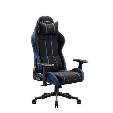 Gaming-Sessel aus Stoff, schwarz-blau, Diablo X-One 2.0 Night Blue Small