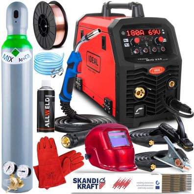IDEAL TECNO MIG 234 PULSE 4X4 Schweißgerät MIG MAG MMA WIG 230V 50 Hz 20-200 A