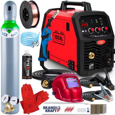IDEAL TECNO MIG 220 IGBT Schweißgerät MIG MAG MMA WIG 230V 50/60 HZ 30-220 A