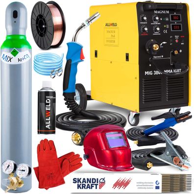 MAGNUM MIG 380w MMA IGBT Schweißgerät MIG MAG MMA WIG 400V 50Hz 40-350 A