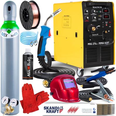 MAGNUM MIG 270 W MMA IGBT Schweißgerät MIG MAG MMA WIG 400 V / 50 Hz 30-280 A