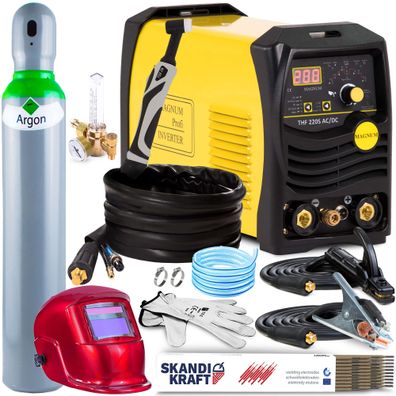 MAGNUM THF 220S AC/ DC Schweißgerät WIG AC/ DC MMA 230V 50Hz 5-200A