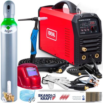 IDEAL Tecnowig 215 AC/ DC Schweißgerät WIG AC/ DC MMA 230V 50Hz 10-200A