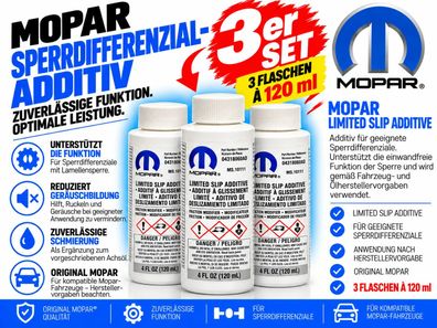 Differenzial Zusatz für gesperrte Achsen 3 Stück (Inhalt 120ml) Mopar