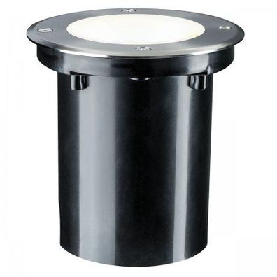 Paulmann No. 93907 Plug&Shine Bodeneinbauleuchte IP67 Warmweiß 20° 6W Silber schwenkb