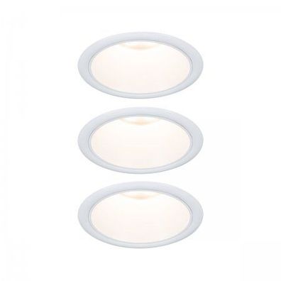 Paulmann 94870 LED Cole Coin Basisset 3er-Set 2700K weiss 3-Step-Dim IP44
