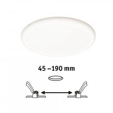 Paulmann 93068 LED Einbaupanel Veluna VariFit rund 215mm IP44 3-Stufen-dimmbar