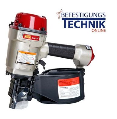 Druckluft Coilnagler CN70 45-70mm für Coilnägel RGN Tjep BeA Paslode