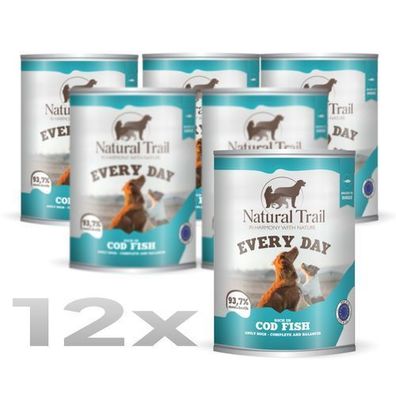 12 * Natural TRAIL EVERY DAY Hund 800 g Kabeljau