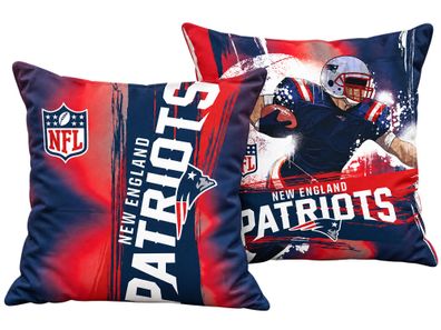 Beronage New England Patriots NFL Football-Kissen 40x40cm Fan-Kuschelkissen