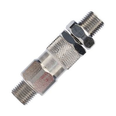 Rosfix Drehkupplung 1/4" AG auf 1/4" AG – 400 bar | Edelstahl, 60° Kegel