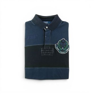 Polo Ralph Lauren Herren Kurzarm-Poloshirt Blau Größe M #QWE3206
