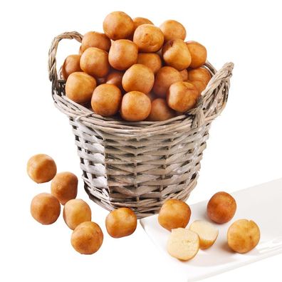 Edel-Marzipankartoffeln mit Korb