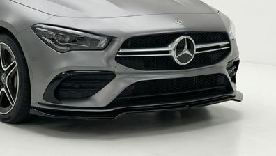 Frontlippe V2 ABS Glanz Schwarz passend für Mercedes CLA W118 C118 AMG Paket