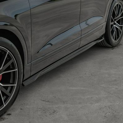 Seitenschwelleransatz Sideskirt Extension ABS für AUDI SQ8 4M + Q8 S-Line 2018