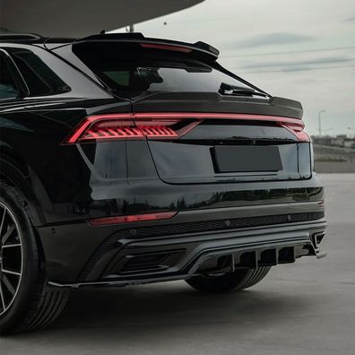 Heckdiffusor ABS Glanz passend für AUDI SQ8 4M + Q8 S-Line Mk1 2018-2023
