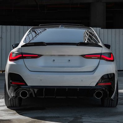 Heckdiffusor ABS schwarz glänzend passend für BMW 4er G26 Gran Coupe