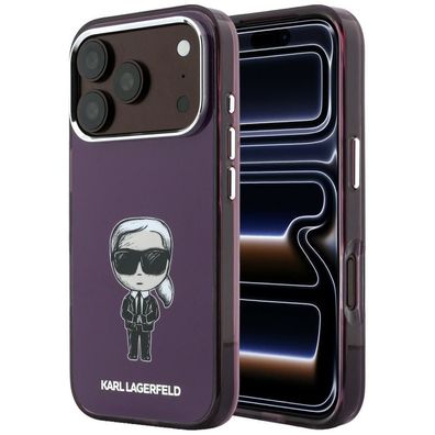 Handyhülle Karl Lagerfeld Ikonik Sketch MagSafe iPhone 18 Pro / 17 Pro burgund