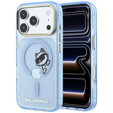 Handyhülle Karl Lagerfeld Peekaboo MagSafe für iPhone 18/17 Pro Max, blau