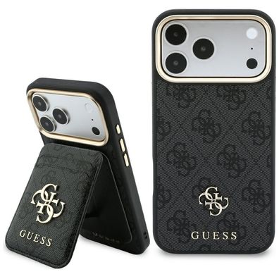 Handyhülle Guess 4G MagSafe mit Kartenetui iPhone 18 Pro Max / 17 Pro Max schwarz