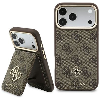 Handyhülle Guess 4G MagSafe mit Kartenetui für iPhone 18 Pro Max/17 Pro Max braun