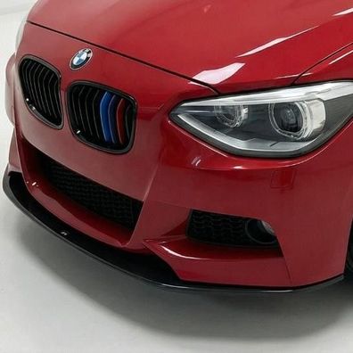 Frontlippe V1 schwarz glanz passend für BMW 1er F20 F21 VFL