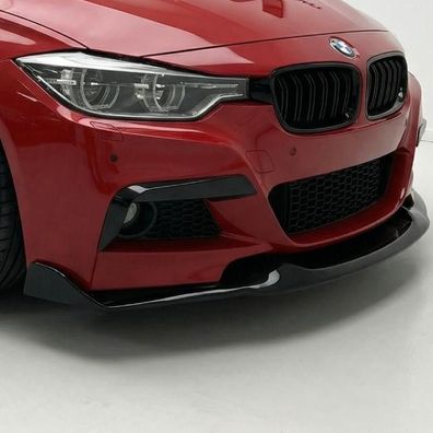 Frontlippe schwarz glänzend passend für BMW 3er F30 F31 mit MPaket - inkl. ABE