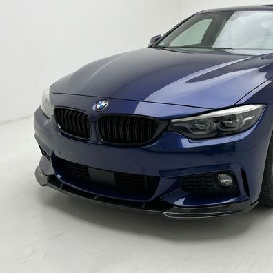 Frontlippe Front V2 schwarz glänzend passend für BMW 4er F32 F33 F36 - inkl. ABE