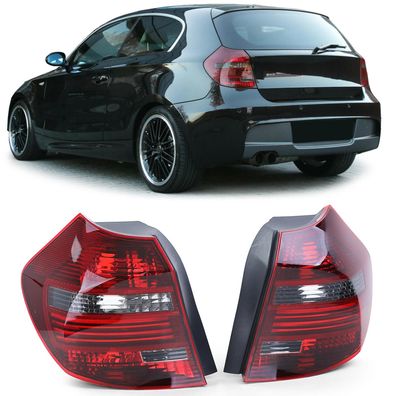 Rückleuchten Heckleuchten Hinten Set Smoke Black für BMW 1er E81/E87 LCI ohne Xenon